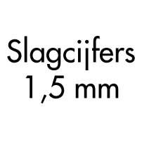 Slagcijfers 1,5 mm