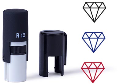 Vind-ik-leuk-stempel Diamant Ø10 mm