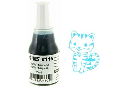 Stempelinkt Turquoise 25 ml Noris 115