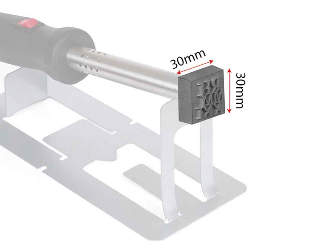 Posta Perma Brandplaat RVS  30 x 30 mm