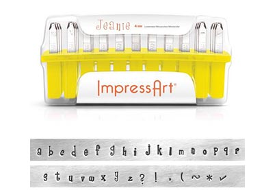 ImpressArt Slagletters Jeanie kleine letters 4 mm