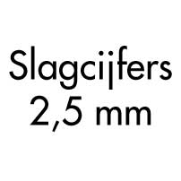 Slagcijfers 2,5 mm