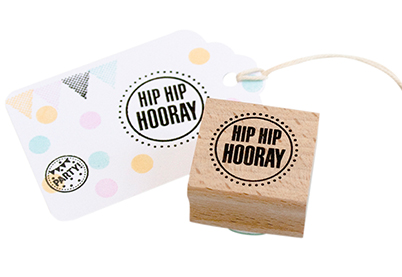 Hip Hip Hooray stempel | Miss Honeybird