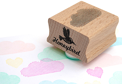 Wolk gestippeld stempel | Miss Honeybird