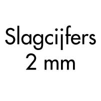 Slagcijfers 2 mm