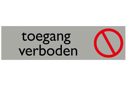 Toegang verboden