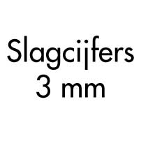 Slagcijfers 3 mm