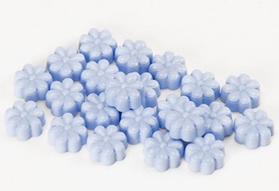 Lakkorrels Bloemen Pastel Donkerblauw 100 stuks