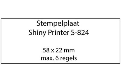 Stempelplaat Shiny Printer S-824