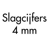 Slagcijfers 4 mm