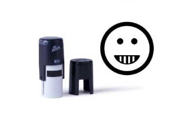 Smiley stempel 018<br>Blij gezicht