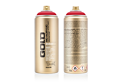 Spuitbus Verfspray Dieprood 400 ml | Montana Gold