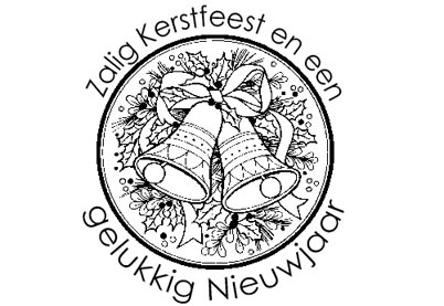 Kerststempel 38 Zalig Kerstfeest|gelukkig Nieuwjaar