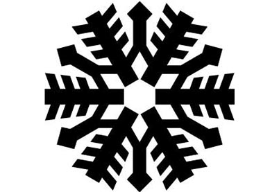 Kerststempel 11 sneeuwvlokje