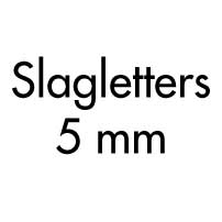 Slagletters 5 mm