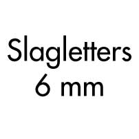 Slagletters 6 mm