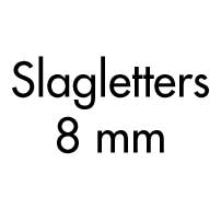 Slagletters 8 mm