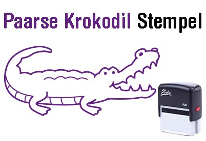 Paarse Krokodil Stempel 1 Posta P30