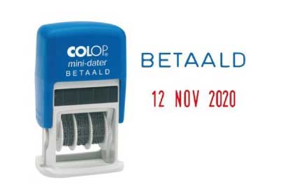 Colop S160 datumstempel BETAALD zelfinktend 4 mm