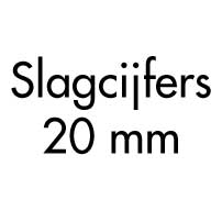 Slagcijfers 20 mm