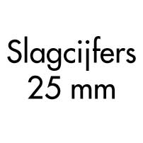 Slagcijfers 25 mm