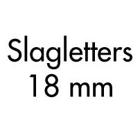 Slagletters 18 mm