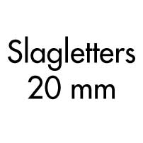 Slagletters 20 mm