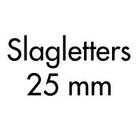 Slagletters 25 mm