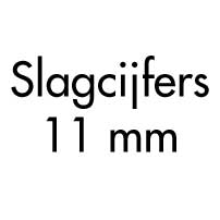 Slagcijfers 11 mm