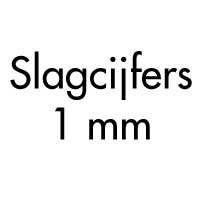 Slagcijfers 1 mm