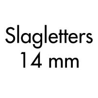 Slagletters 14 mm