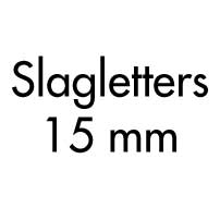 Slagletters 15 mm